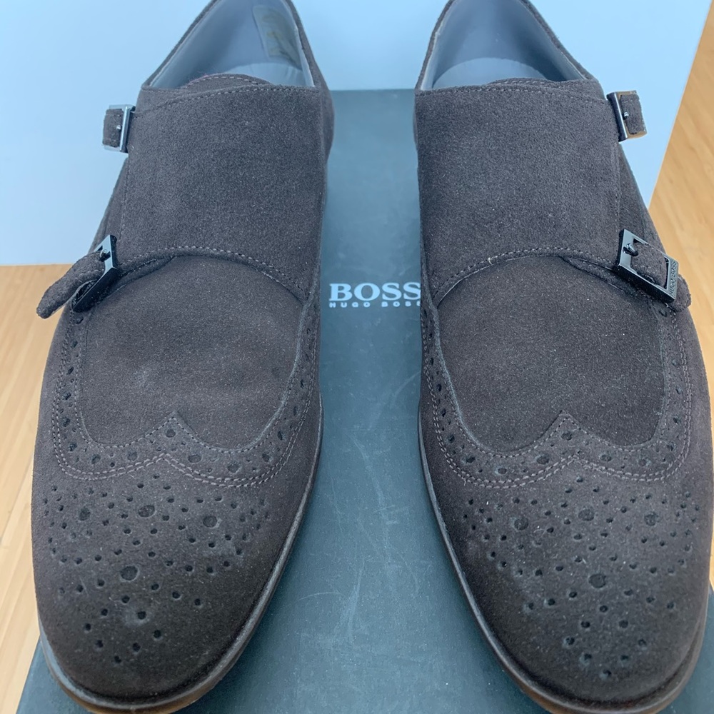 Hugo Boss Suede Double Monk Strap shoes